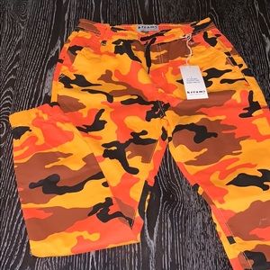 Orange Camo Joggers